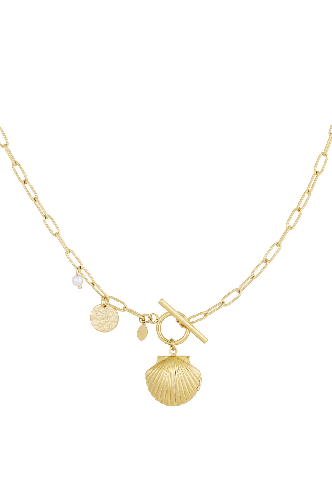 Coastal schelp ketting van Bellou voor op reis