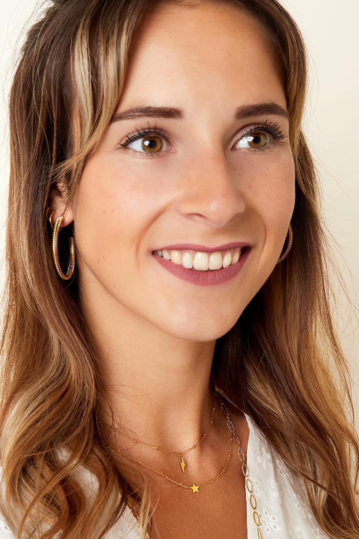 Stella - hanger ketting Goud aan hals