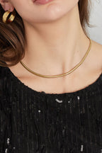 Reese - schakelketting Goud detail