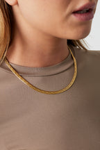 Ivy - fijne ketting Goud aan hals