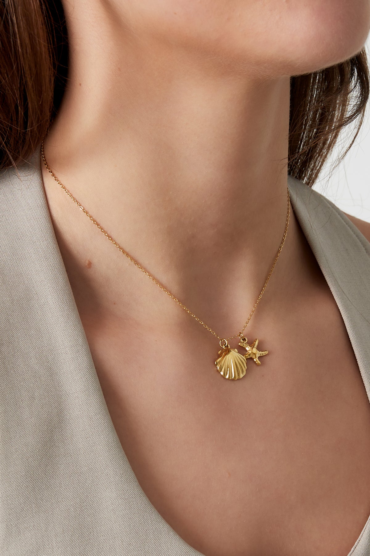 Coast - hanger ketting Goud aan hals