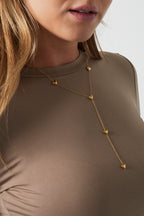 Aimee - hanger ketting Goud detail