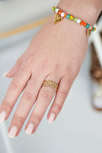 Heart Full - bandring Goud aan hand