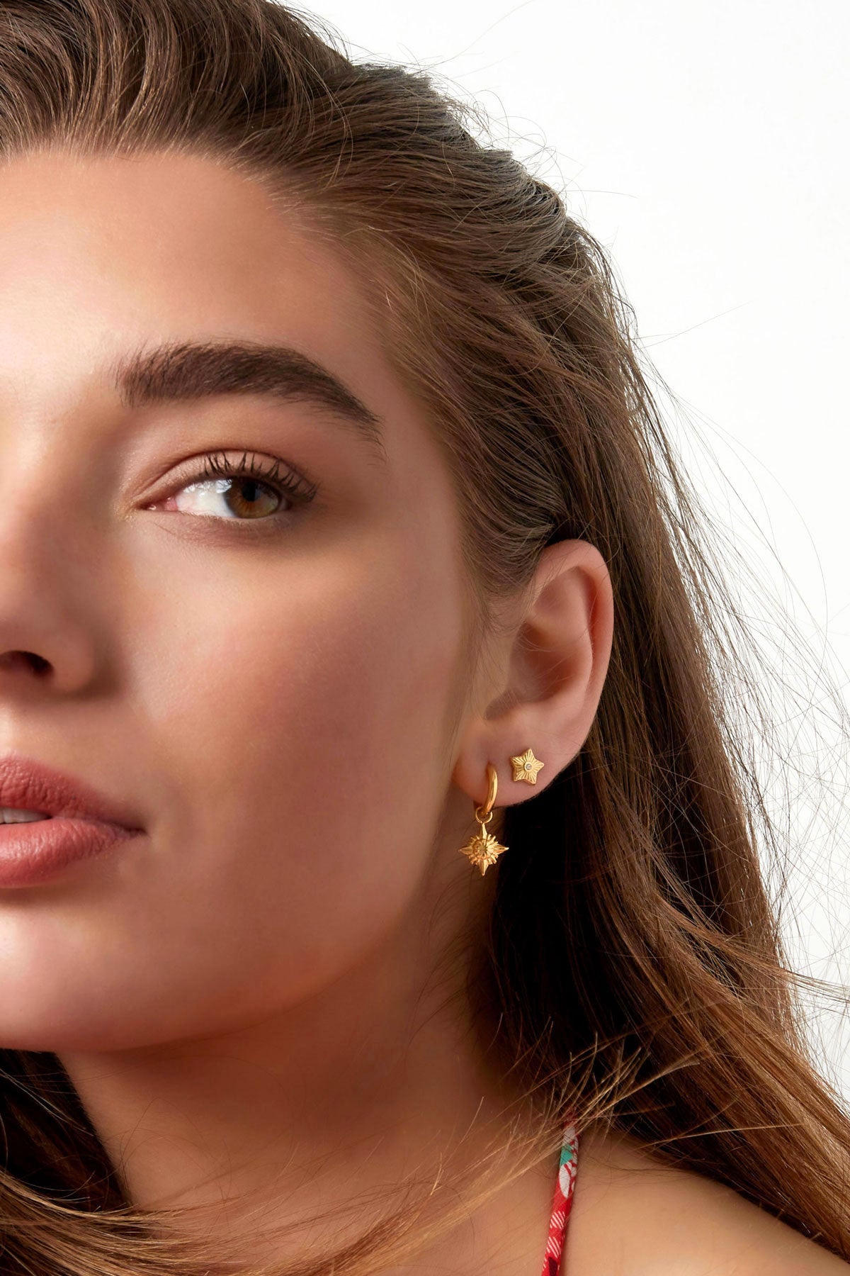 Luna - studs Goud aan oor