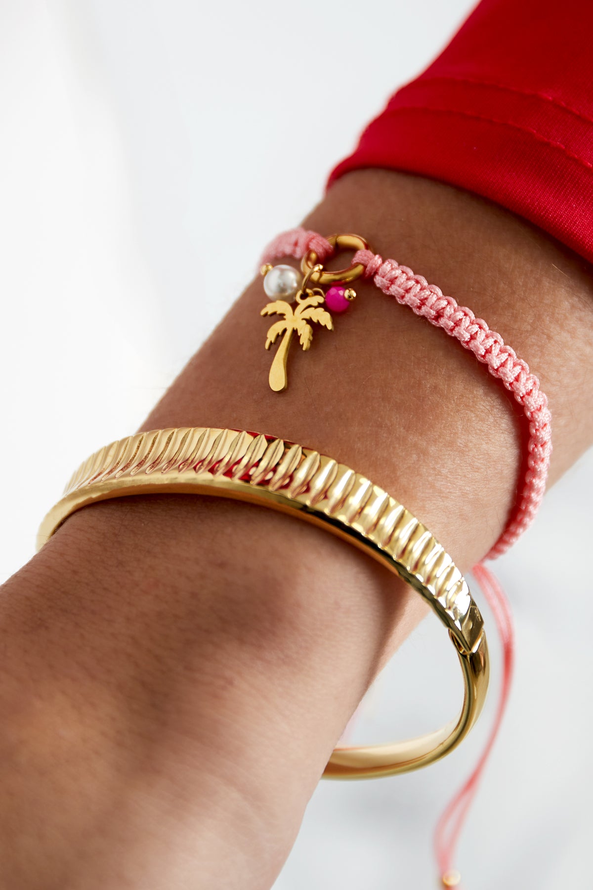 Palm Paradise - strand armband gekleurd aan pols