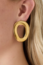 Soul - statement oorbellen Goud aan oor