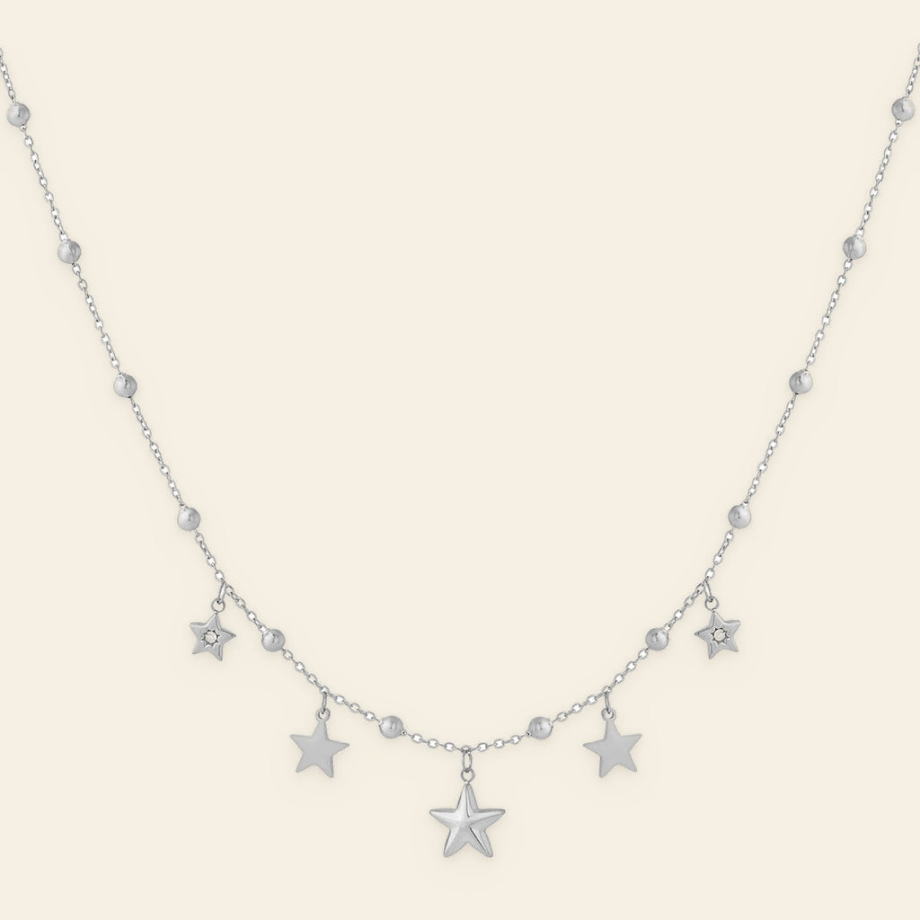 Astrid - hanger ketting zilverkleurig