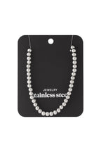 Veda - kralenketting zilverkleurig