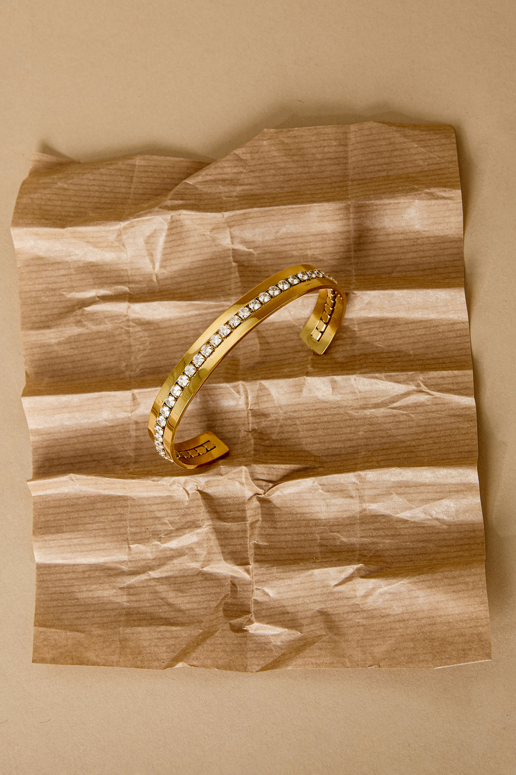 Arc - Open bangle met steentjes