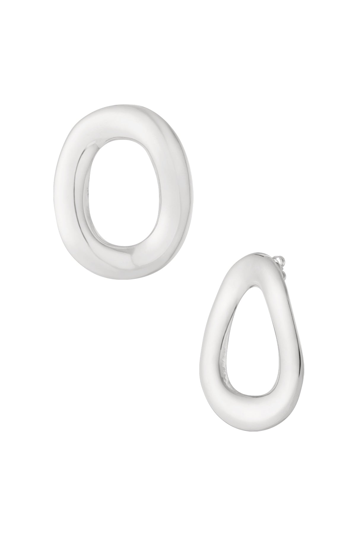 Soul - statement oorbellen Zilver