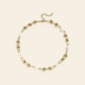 Nacre - Ketting met zoetwaterparels goudkleur