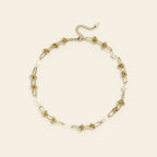 Nacre - Ketting met zoetwaterparels goudkleur