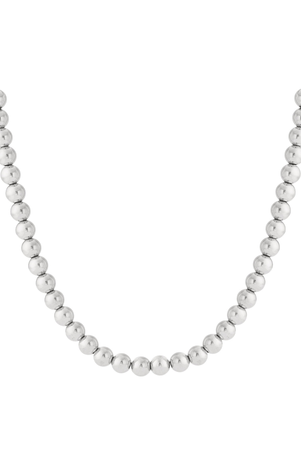 Alma - kralenketting Zilver detail