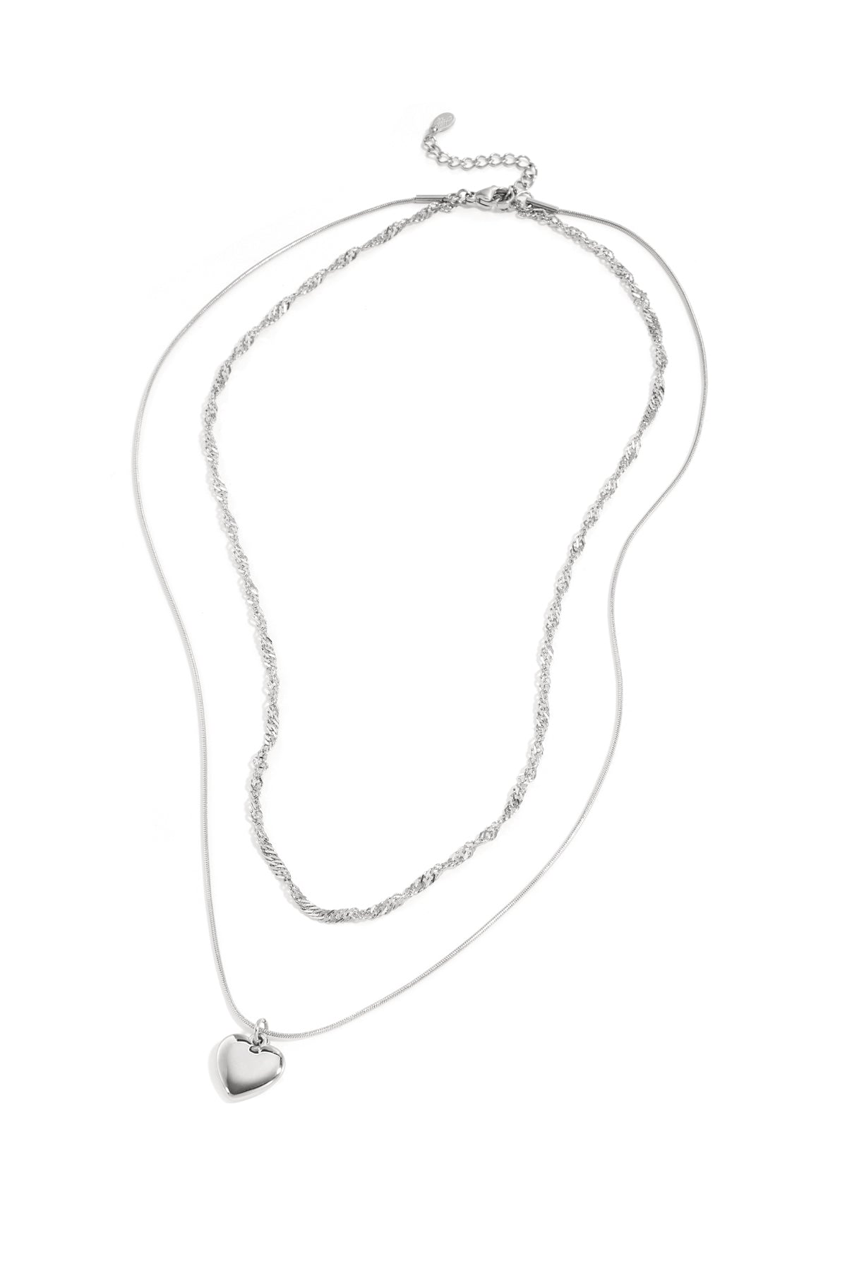 Heart - layered ketting Goud