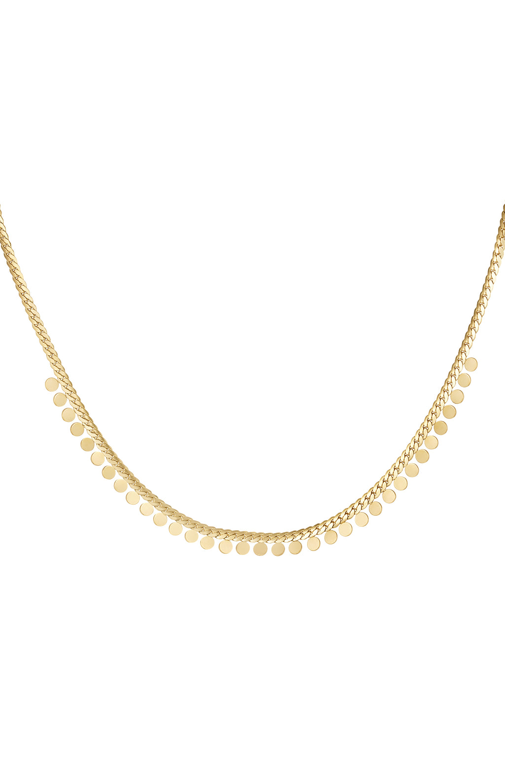 Coin Touch - schakelketting Zilver