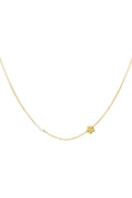 Details - bloem ketting Goud