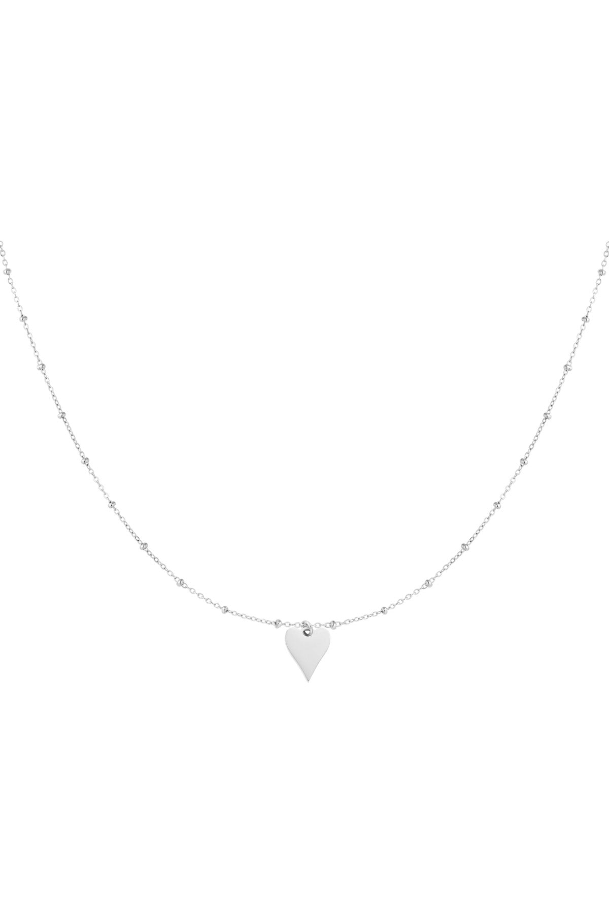 Bubble Love - hartjes ketting Zilver