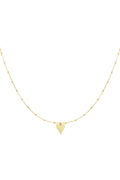 Bubble Love - hartjes ketting Goud