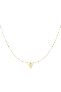 Bubble Love - hartjes ketting Goud