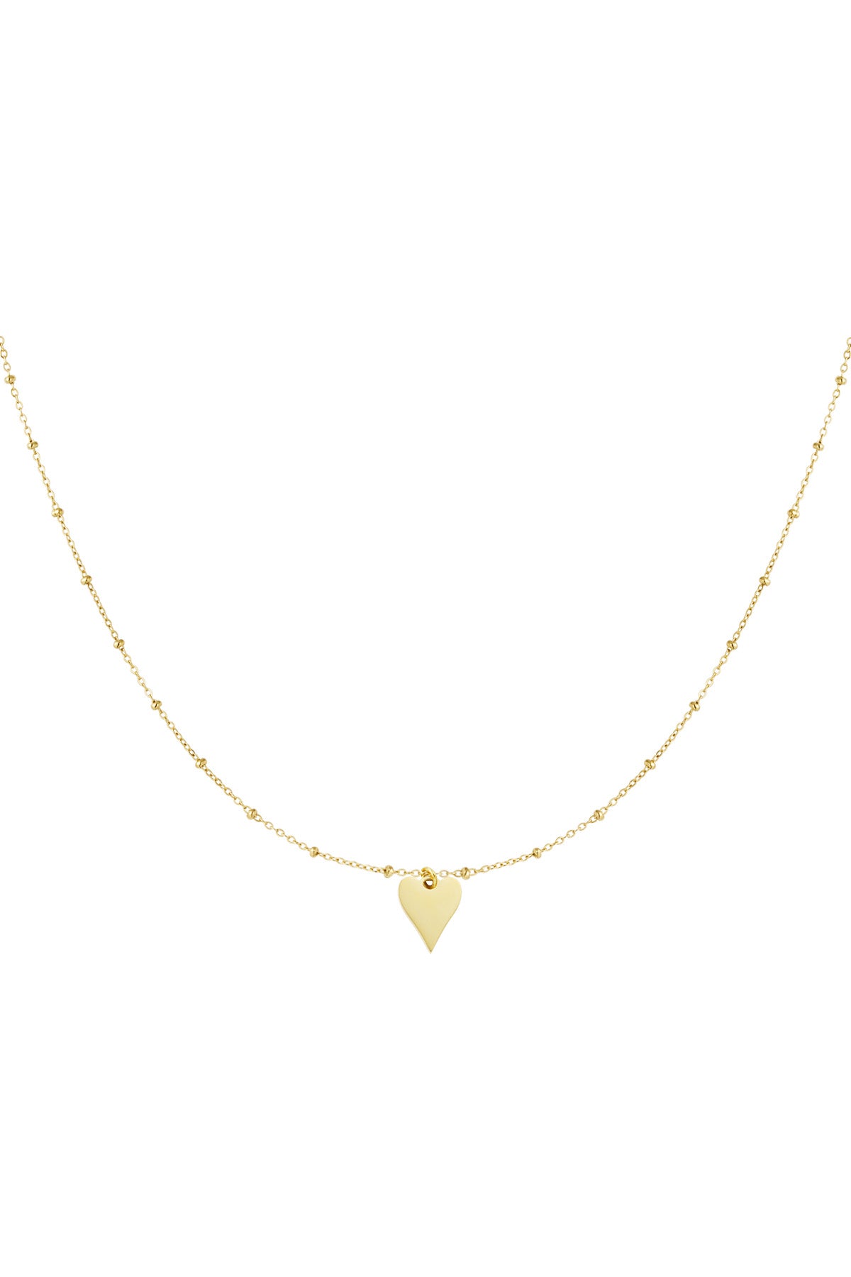Bubble Love - hartjes ketting Goud