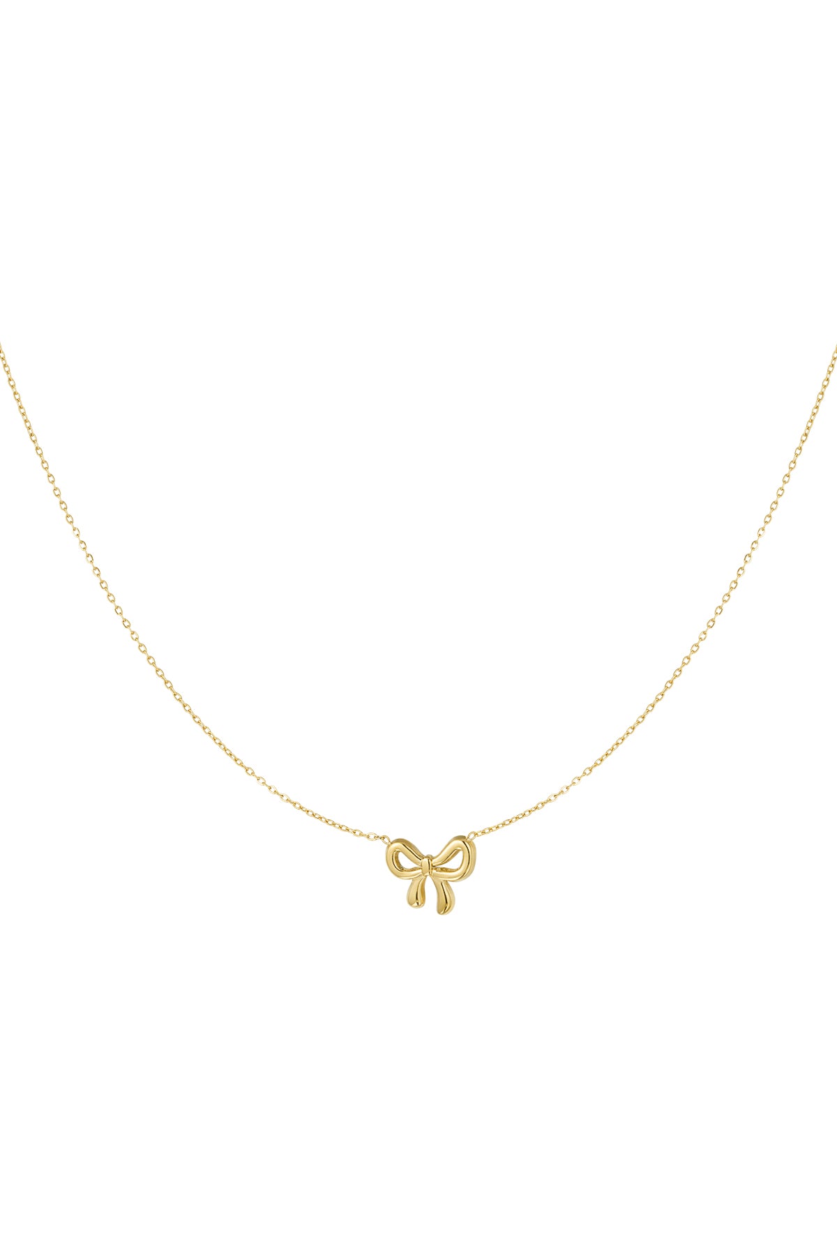 Bow - hanger ketting Goud