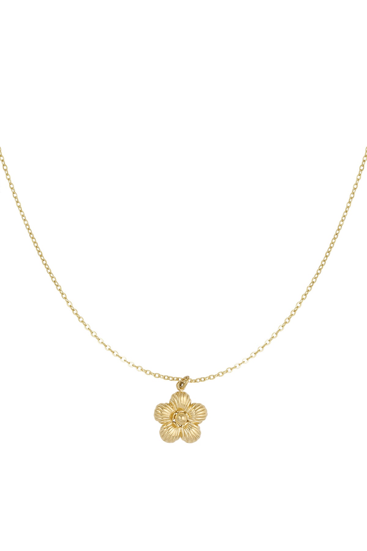 Luna - bloem ketting Goud