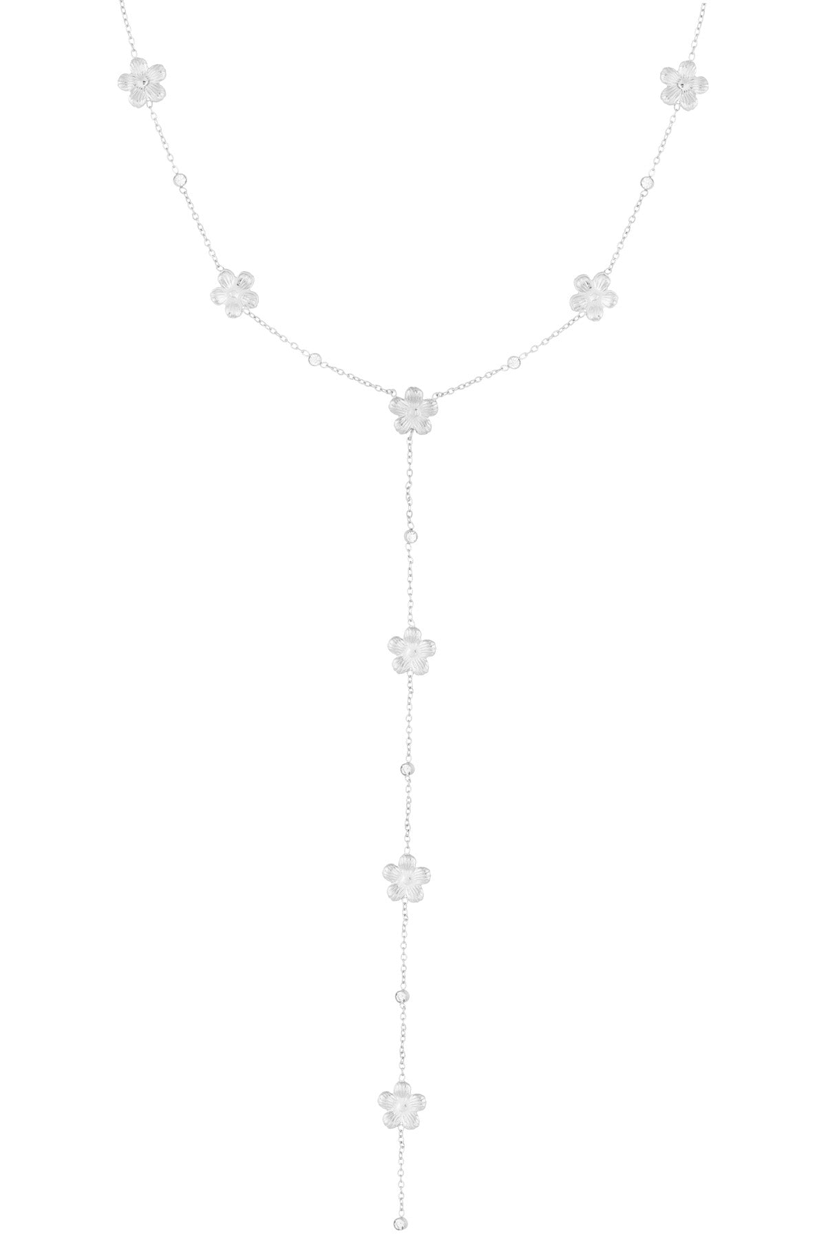 Daisy - hanger ketting Zilver