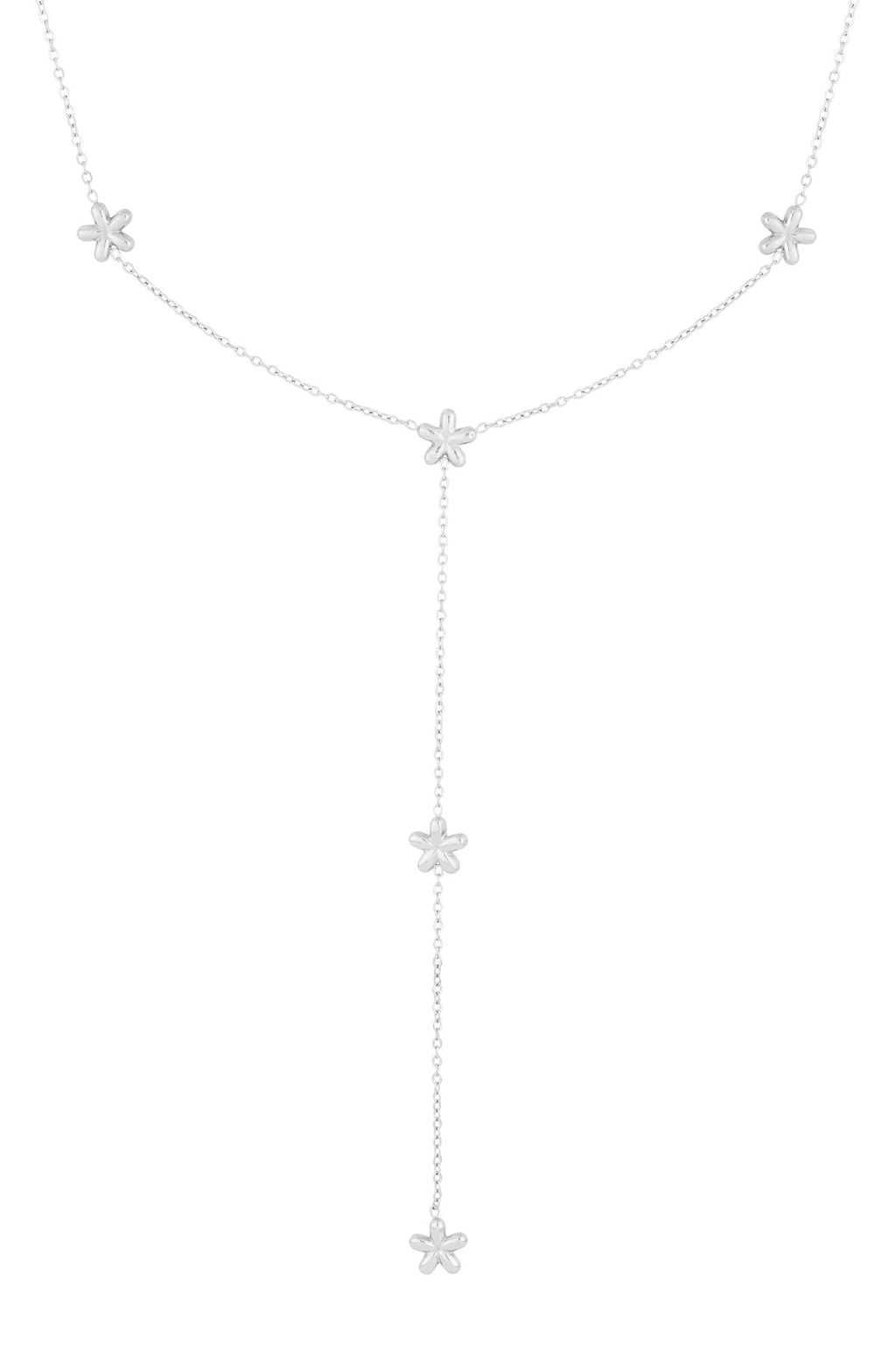 Florine - hanger ketting Zilver