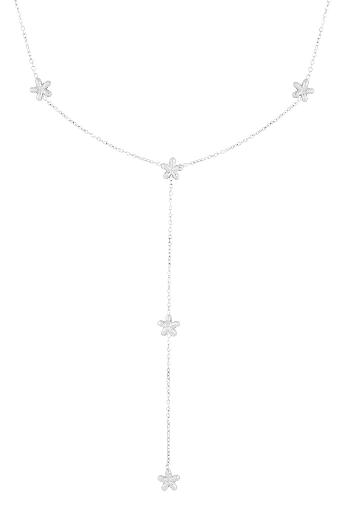 Florine - hanger ketting Zilver