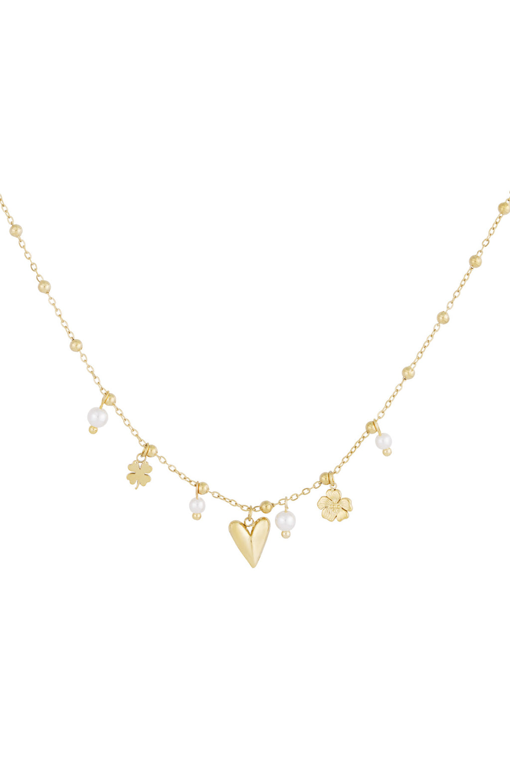 Clover - klaver ketting Goud