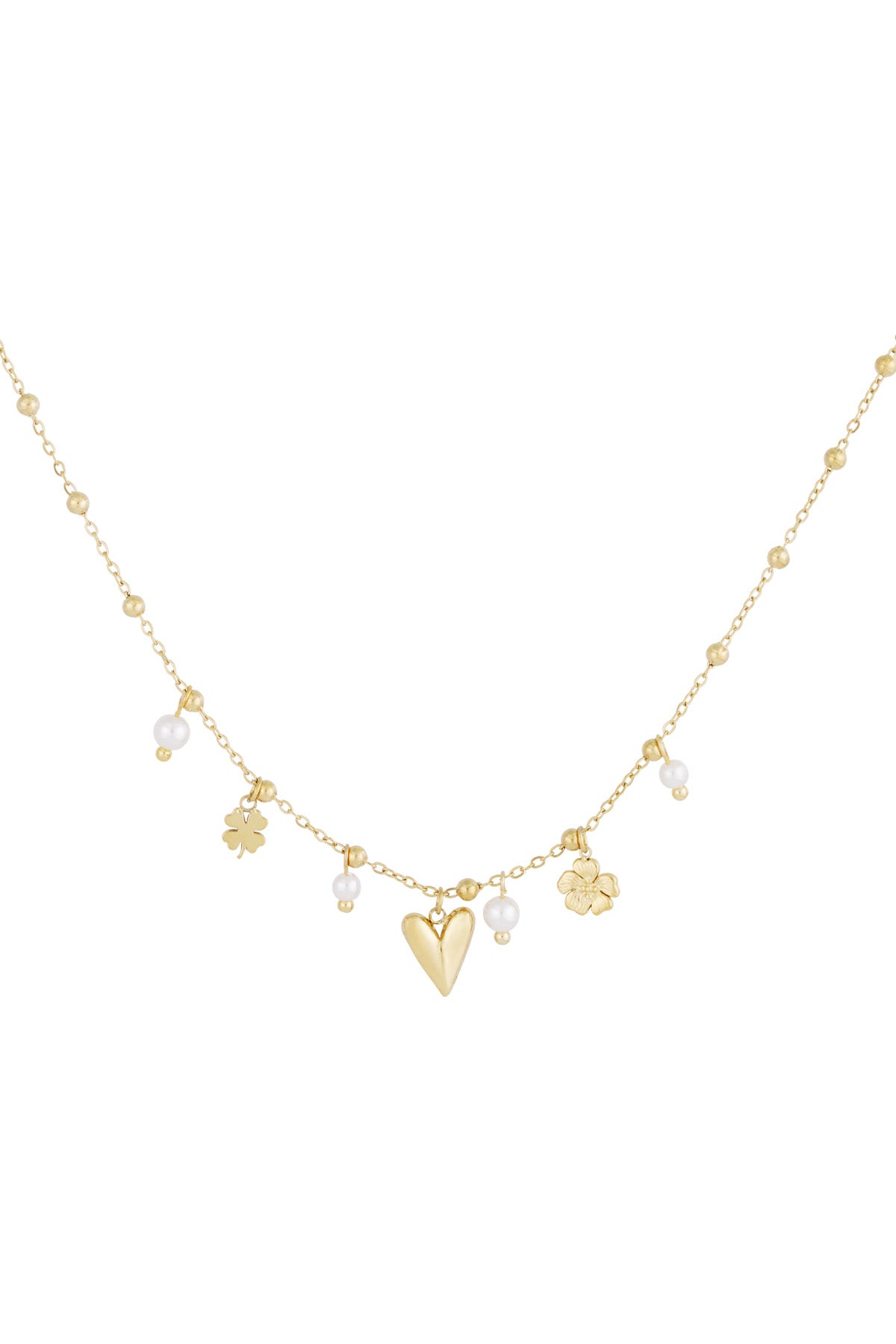 Clover - klaver ketting Goud