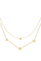 Glow - layered ketting Goud
