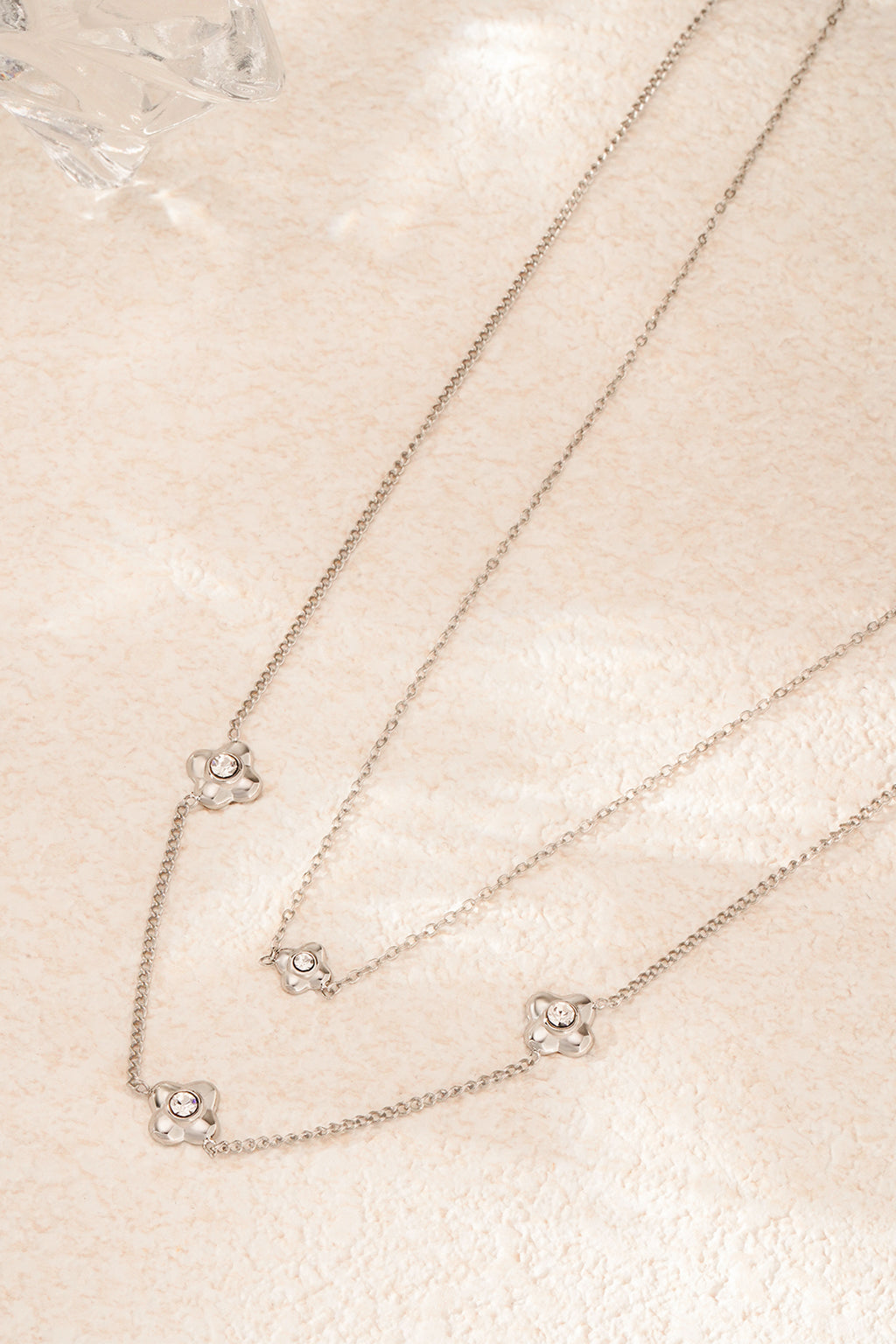 Glow - layered ketting set Zilver