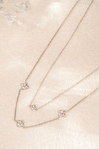 Glow - layered ketting set Zilver