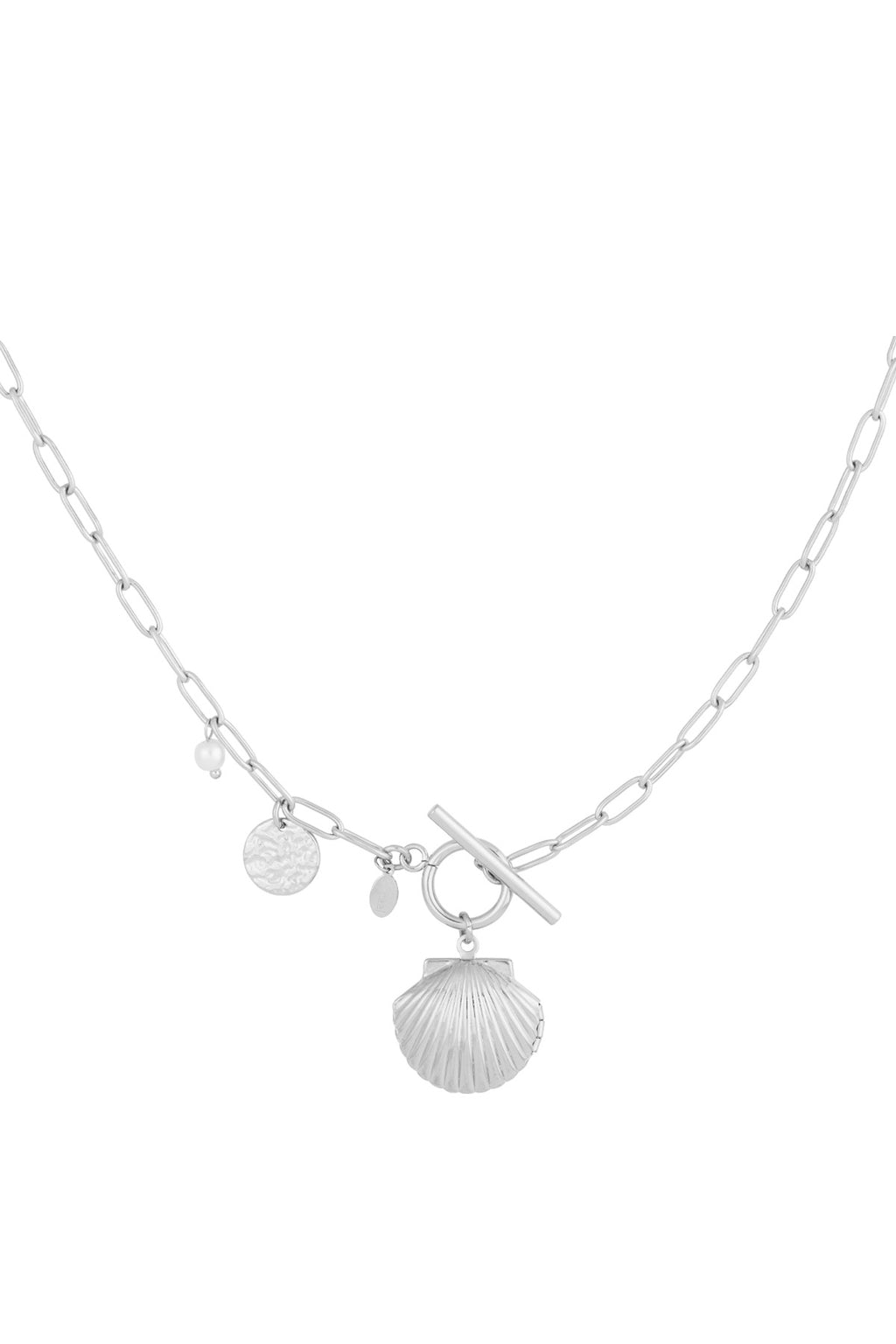Coastal - schelp ketting Zilver