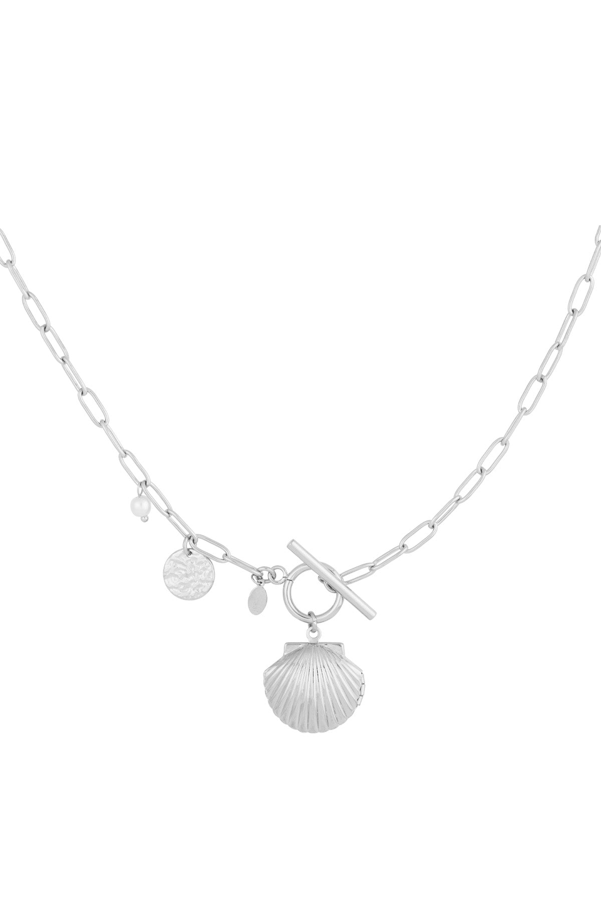 Coastal - schelp ketting Zilver