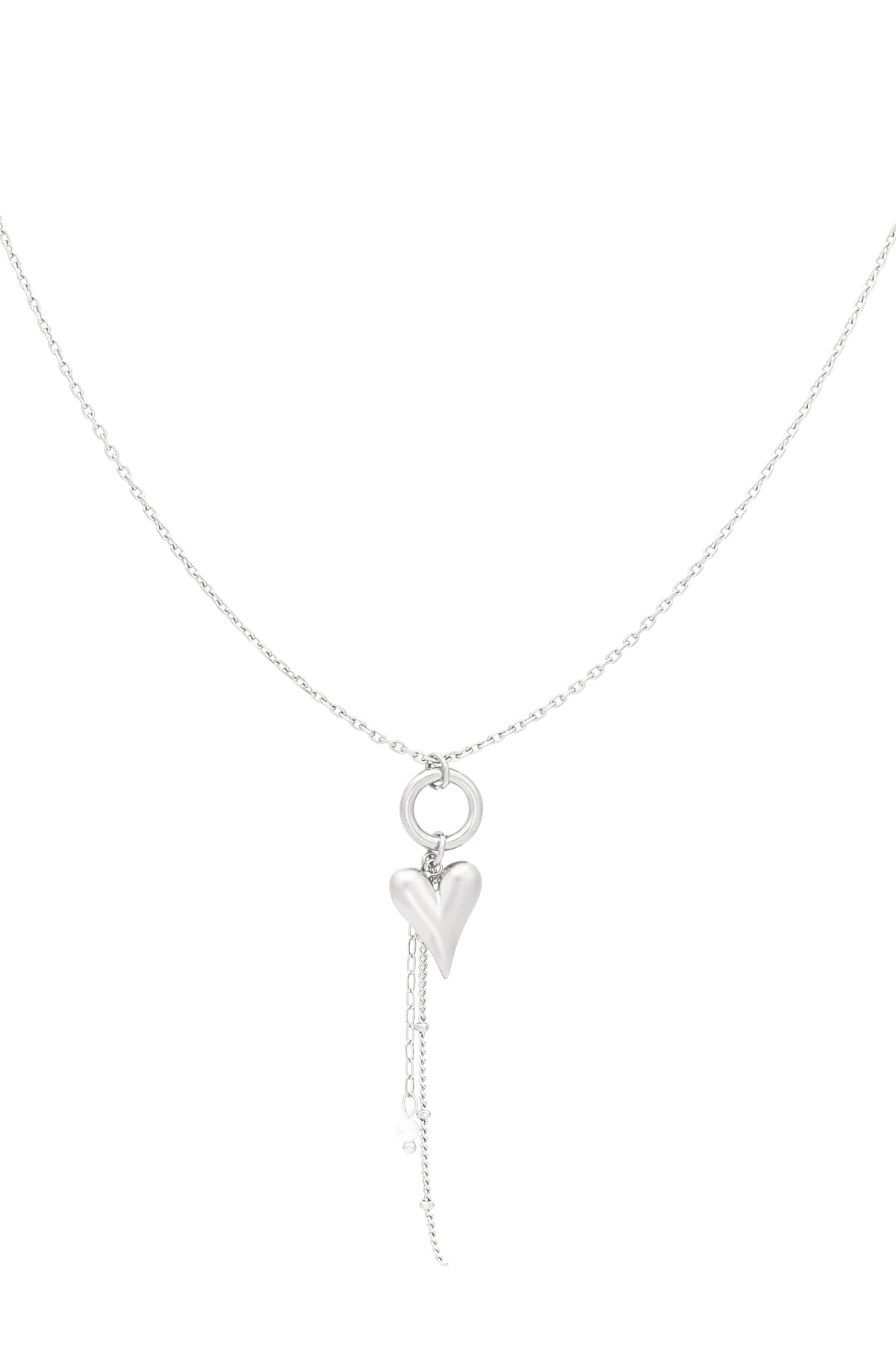 Pure - hartjes ketting Zilver