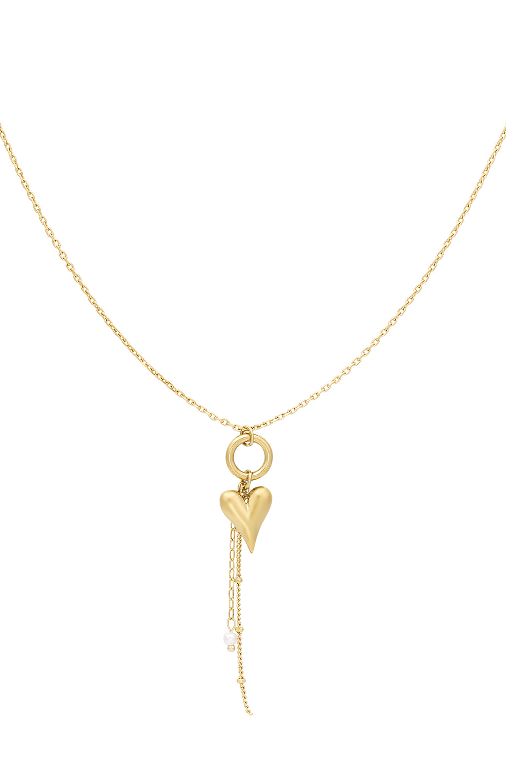 Pure - hartjes ketting Goud