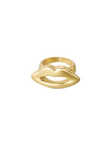 Kisses - hartjes ring Goud