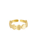 Xoxo - hartjes ring Goud