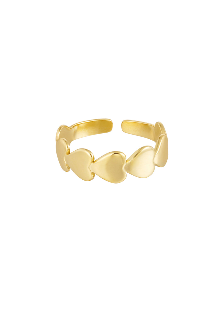 Xoxo - hartjes ring Goud