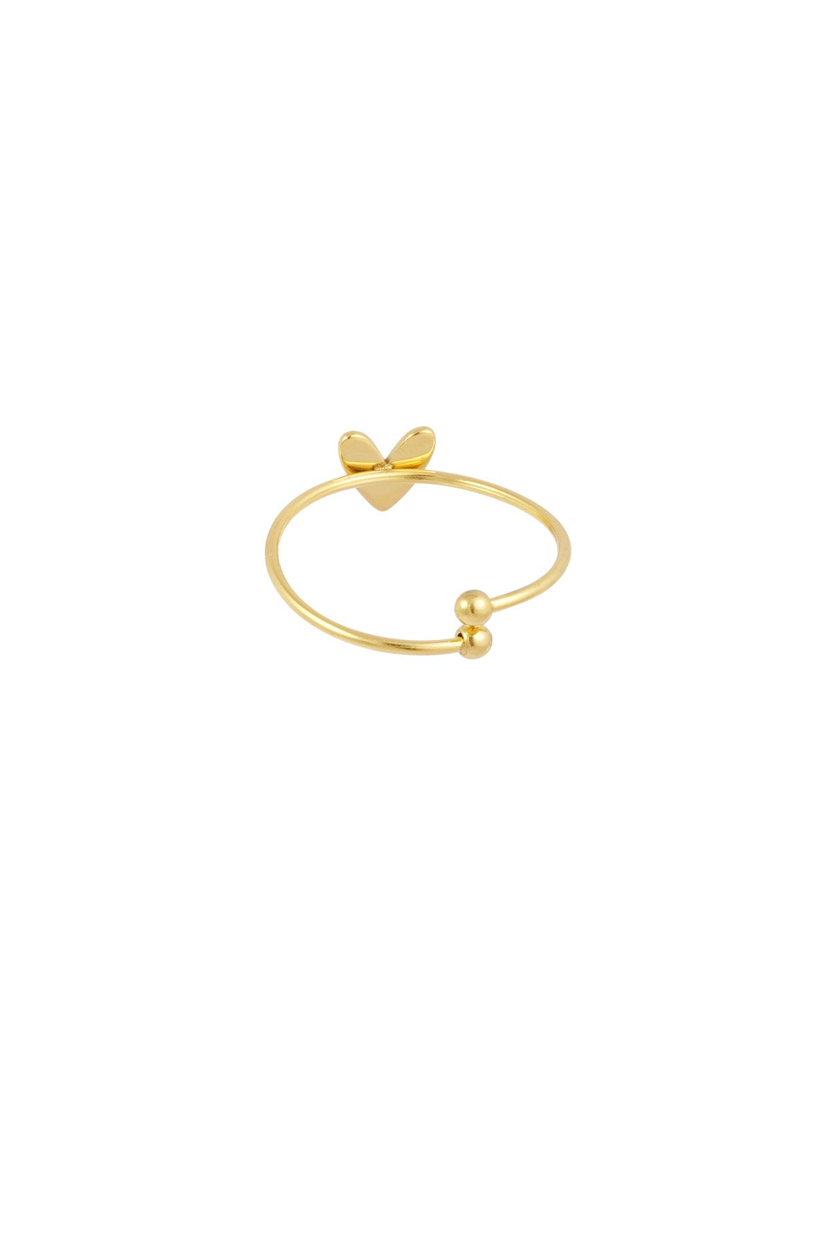 Hartje - bandring Goud detail