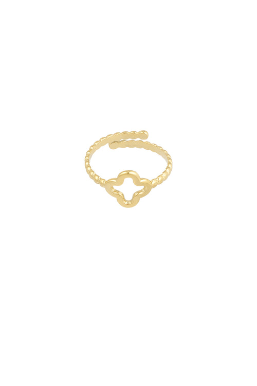 Klaver - bandring Goud detail