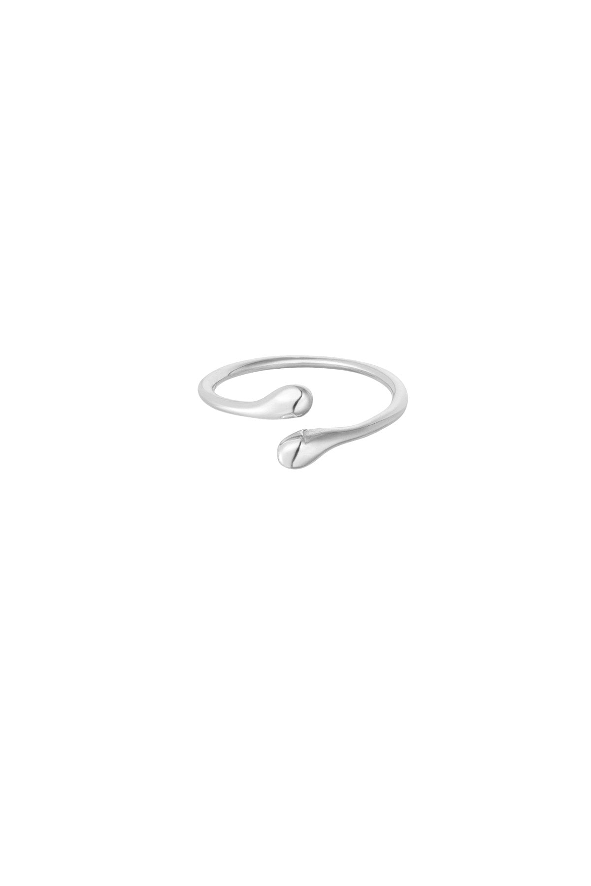 Open - bandring Zilver