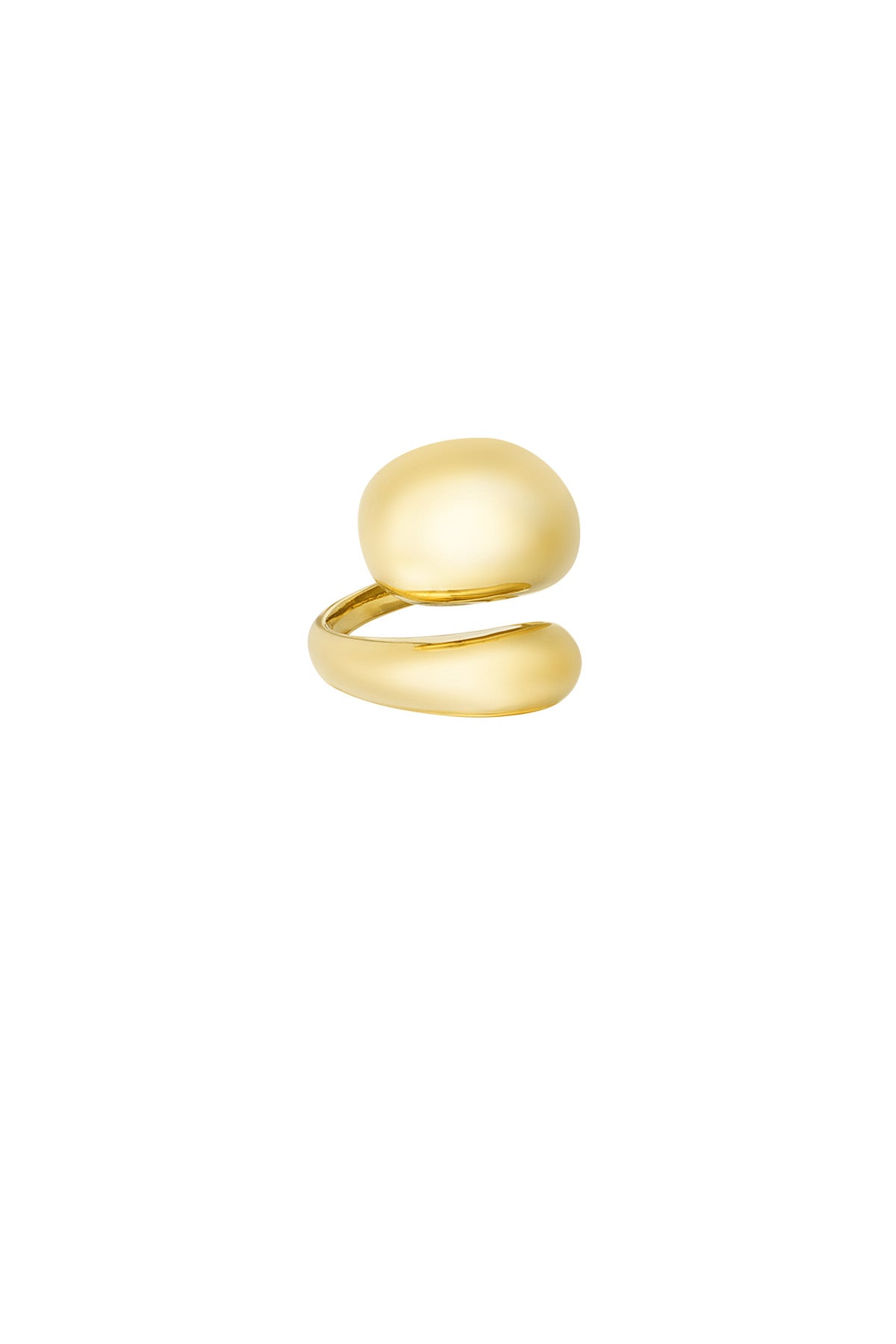 Elin - statement ring Goud detail