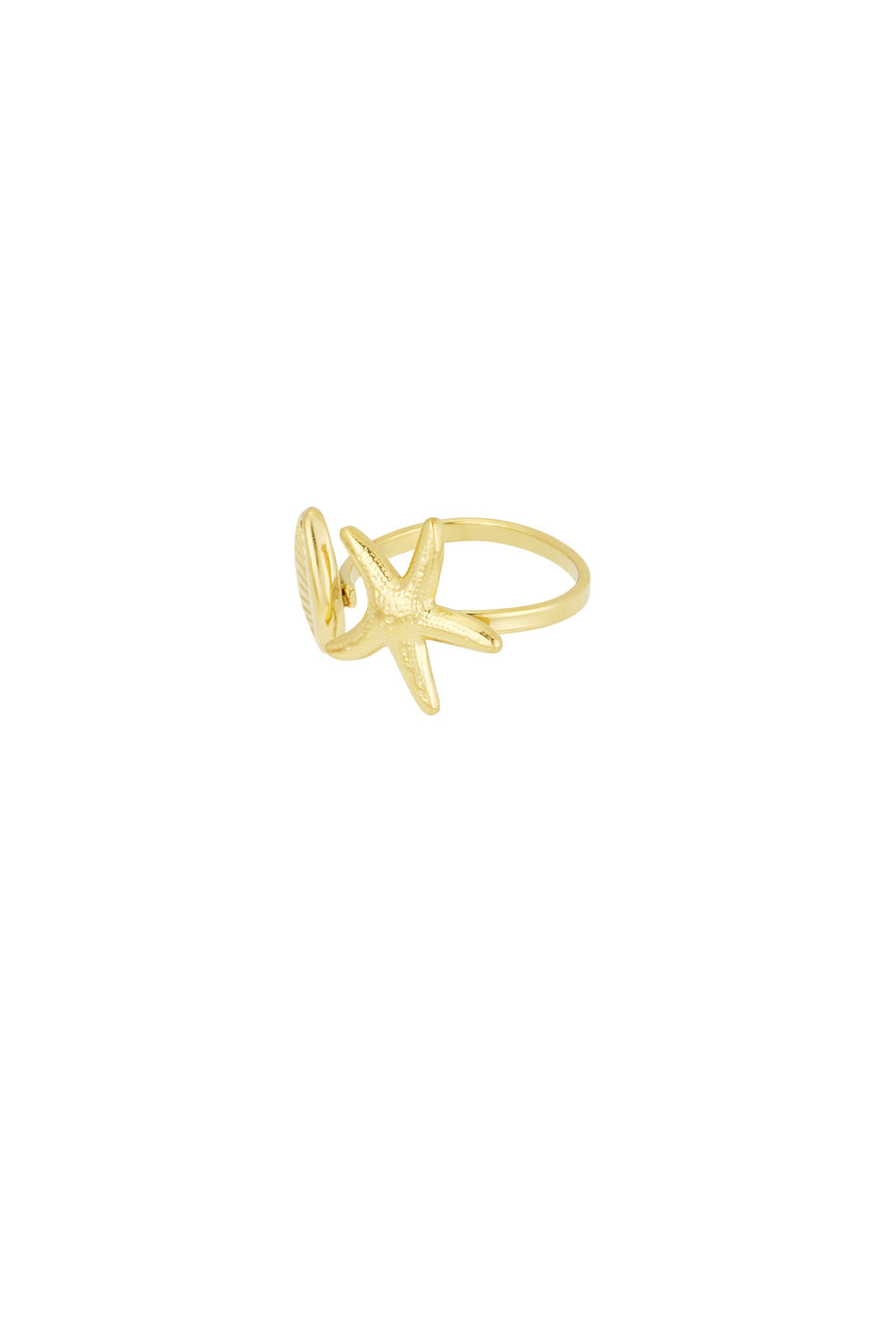 Ocean Breeze - statement ring Goud detail