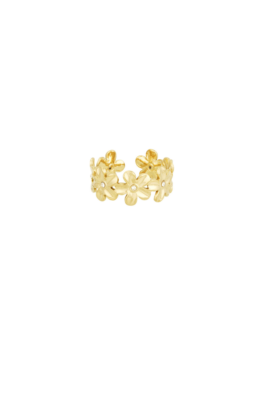 Bloom - bloemenring Goud