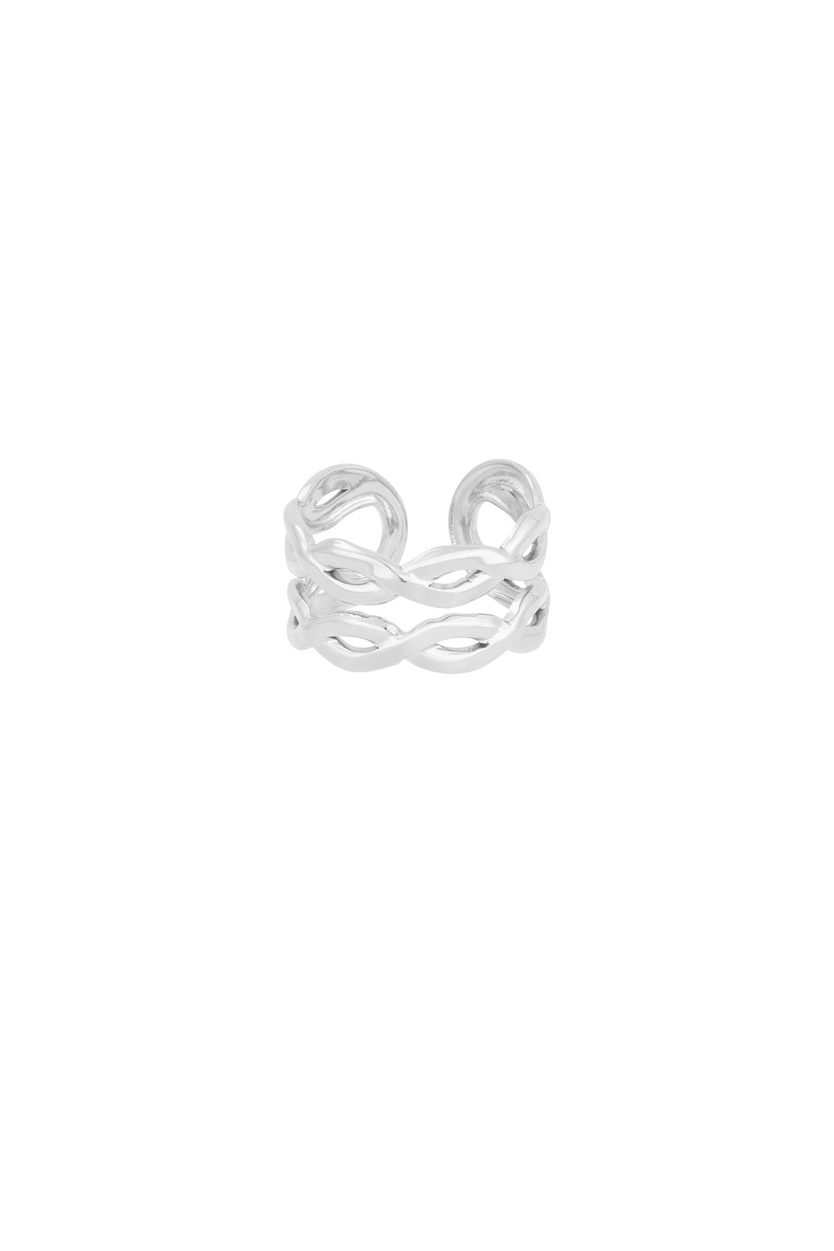 Fien - verstelbare ring Zilver