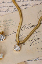 Solitaire - Ketting met zirkonia hanger