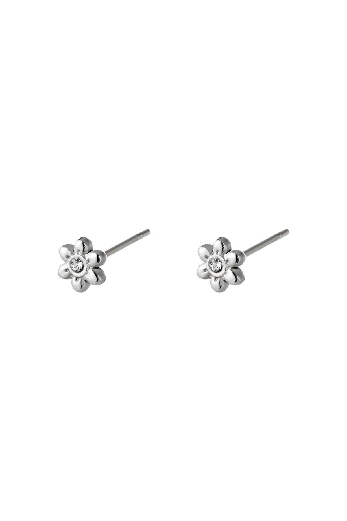 Fleur - studs Zilver
